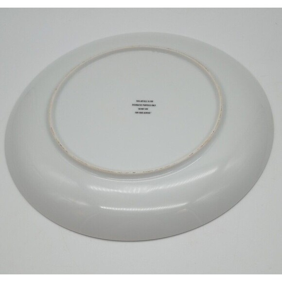 Imari Style Plate Peony Peacocks Cherry Blossom Gold Accent 10.25" - Picture 5 of 7